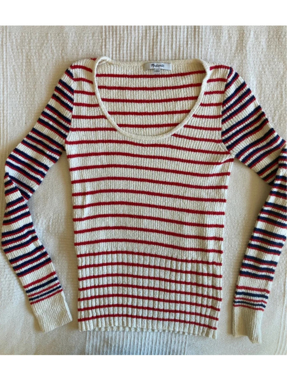 Madewell scoop neck striped sweater